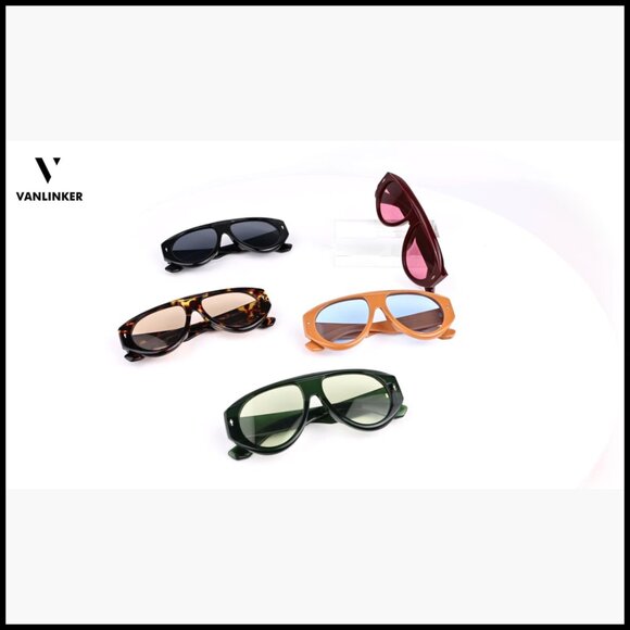 Plastic Aviator Sunglasses with UV400 Protection for Outdoor Activities main image 7